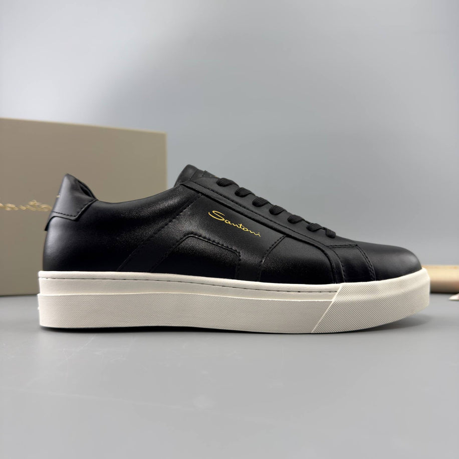Santoni Leather Classic Sneaker