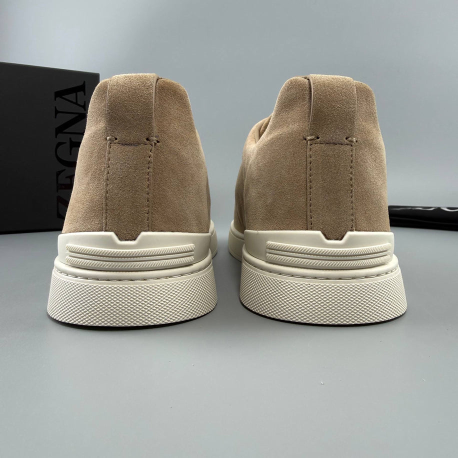 ZEGNA Triple Stitch Suede Sneaker