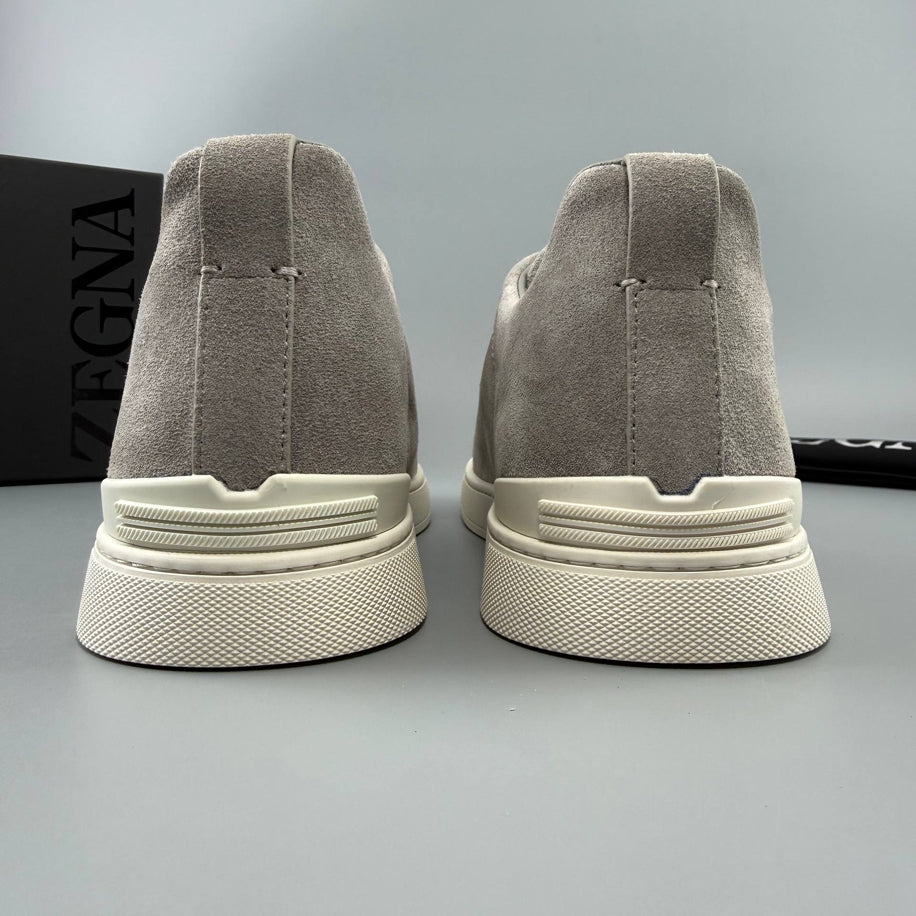 ZEGNA Triple Stitch Suede Sneaker