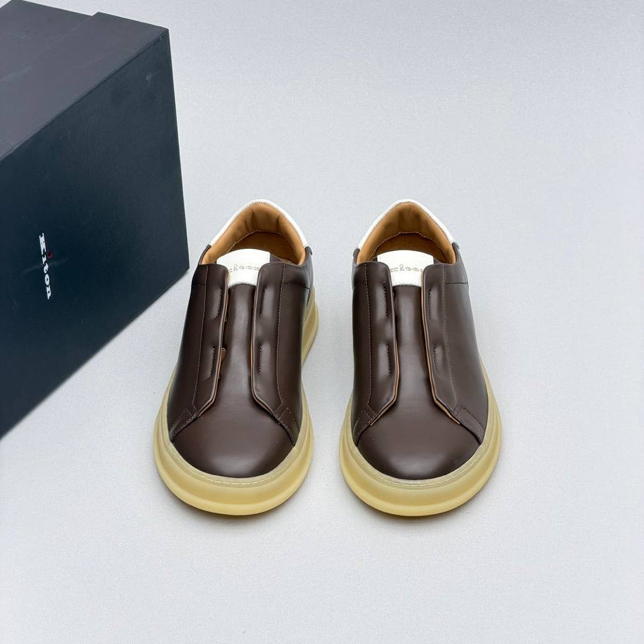 Kiton Leather Sneakers