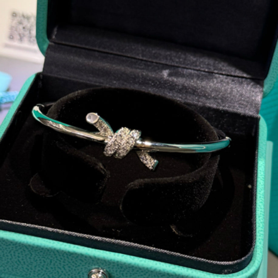 Tiffany Yarım Taşlı Silver Bileklik