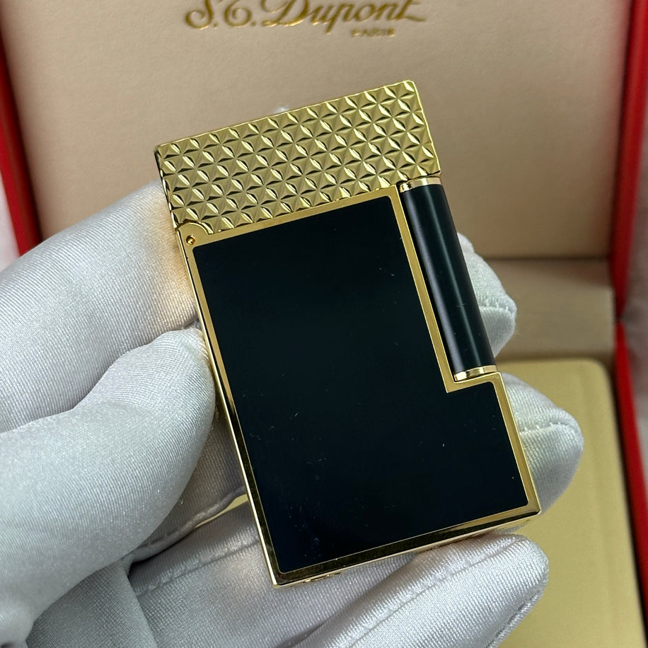 S.T. Dupont LIGNE 2 Gold Black Lighter