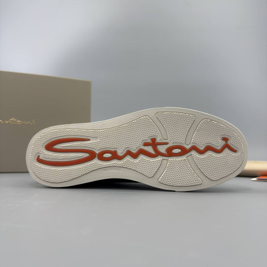 Santoni Leather Classic Sneaker