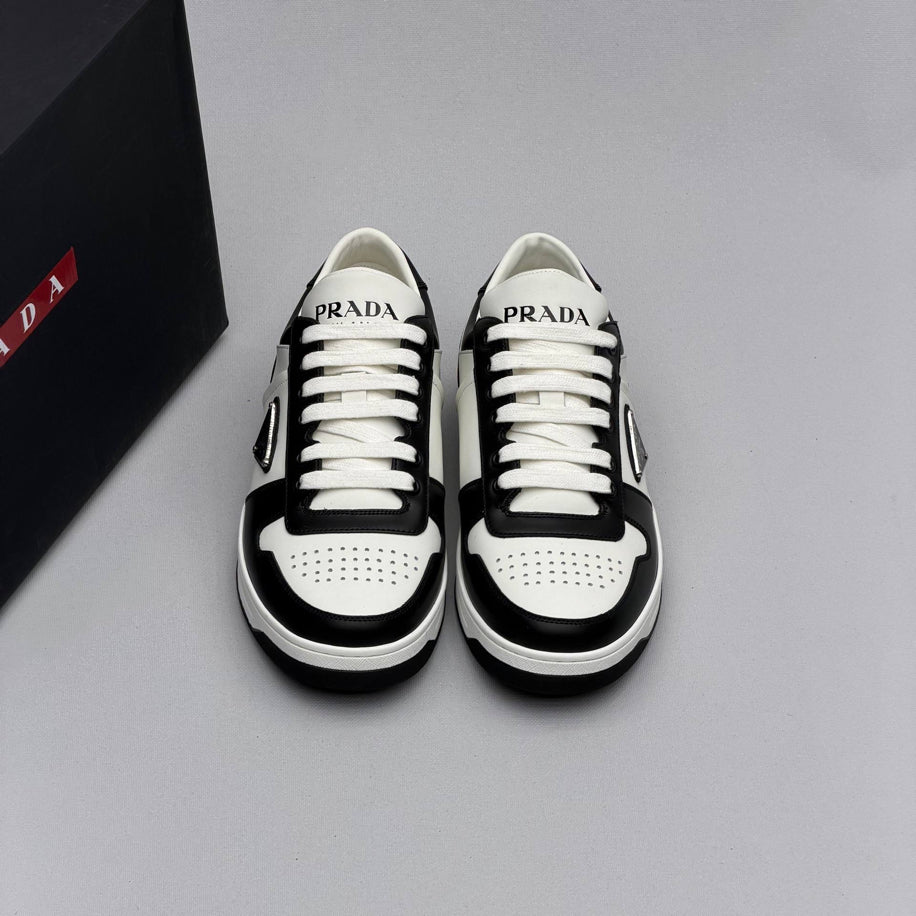 Prada Downtown Leather Sneakers