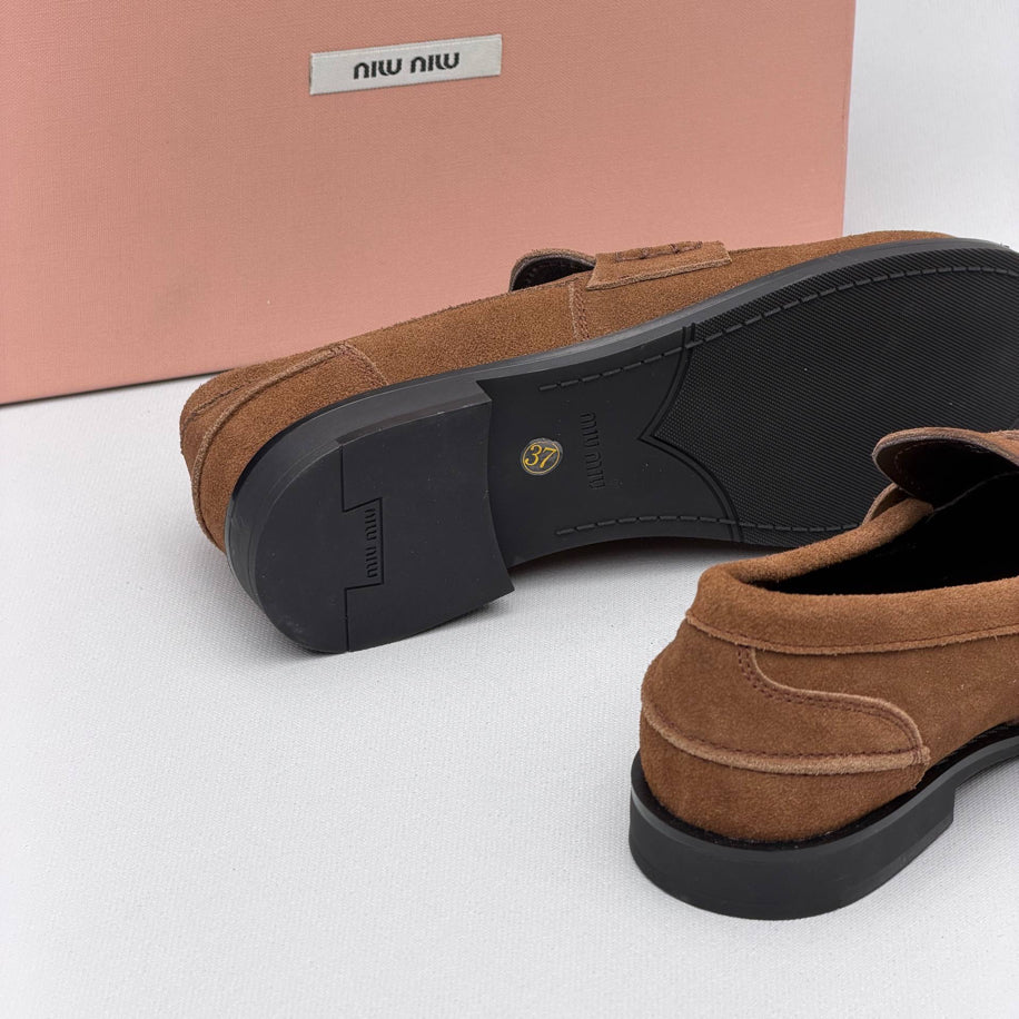 Miu Miu Suede Tassel Loafer