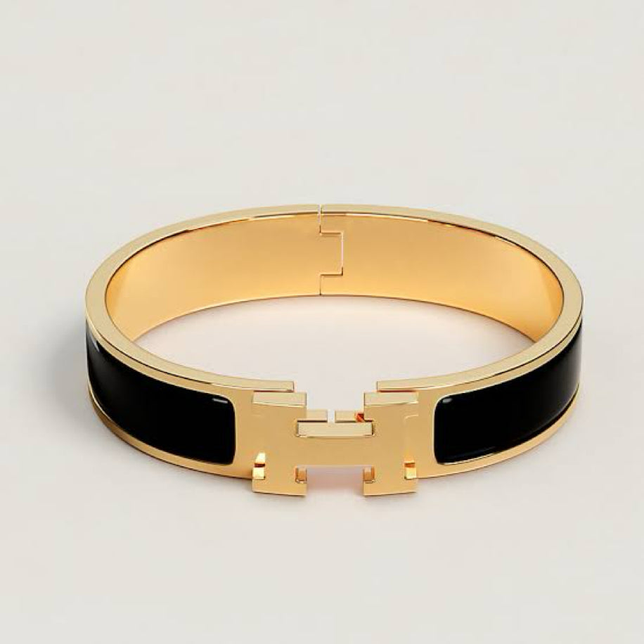 Hermes Unisex Bileklik ( Siyah )