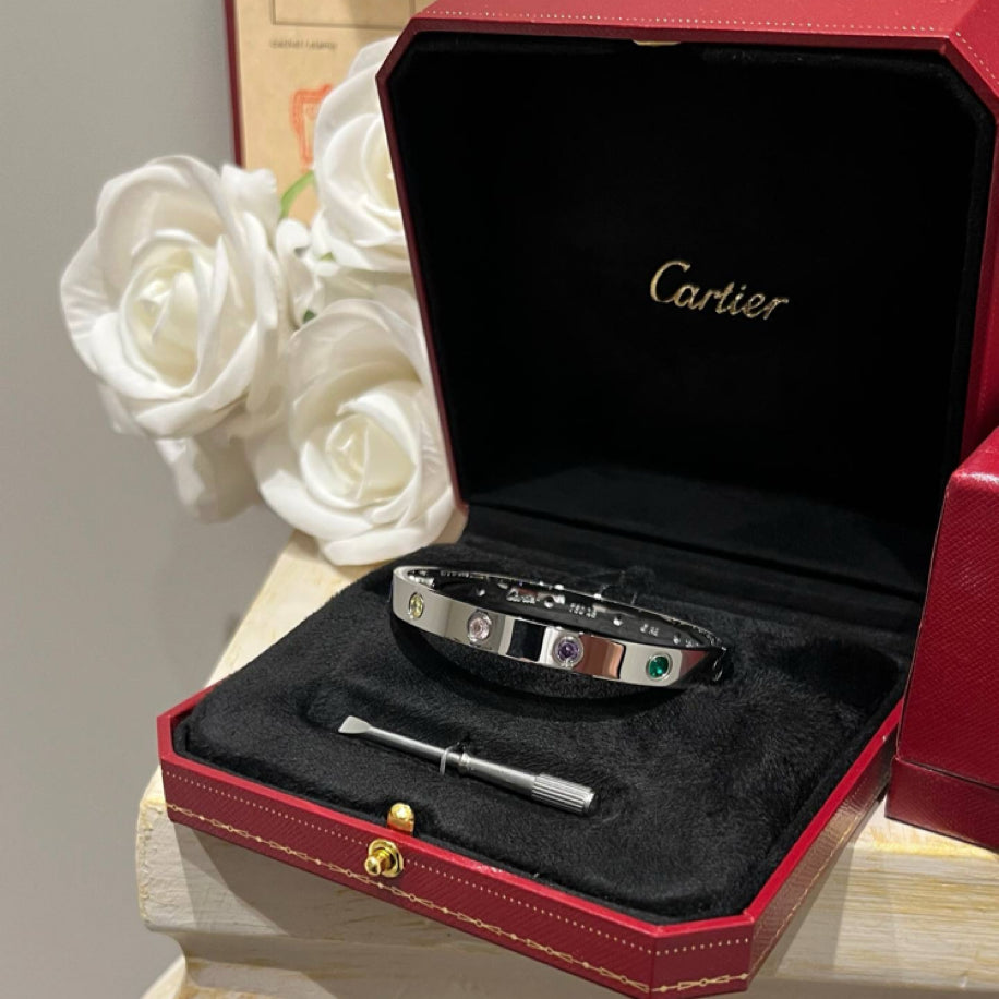 Cartier Love Rainbow Taşlı Bileklik