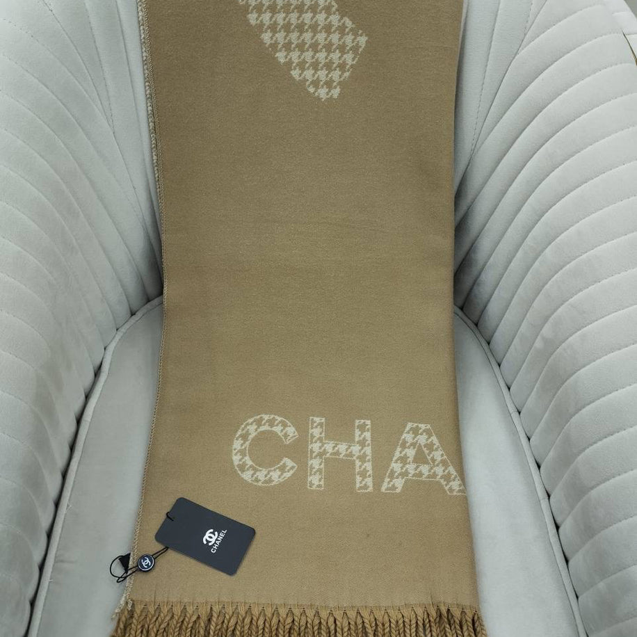 KARIŞIK Chanel Hakiki Kaşmir İpek Şal