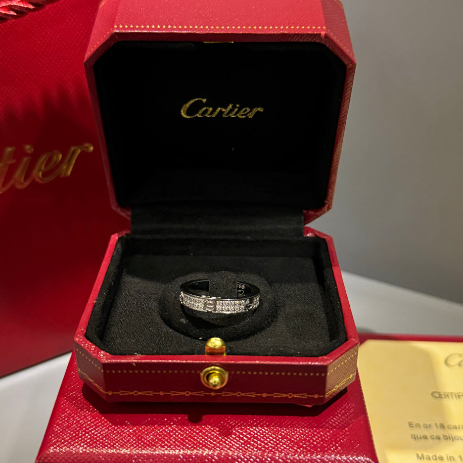 Cartier Love (Silver) Taşlı Yüzük