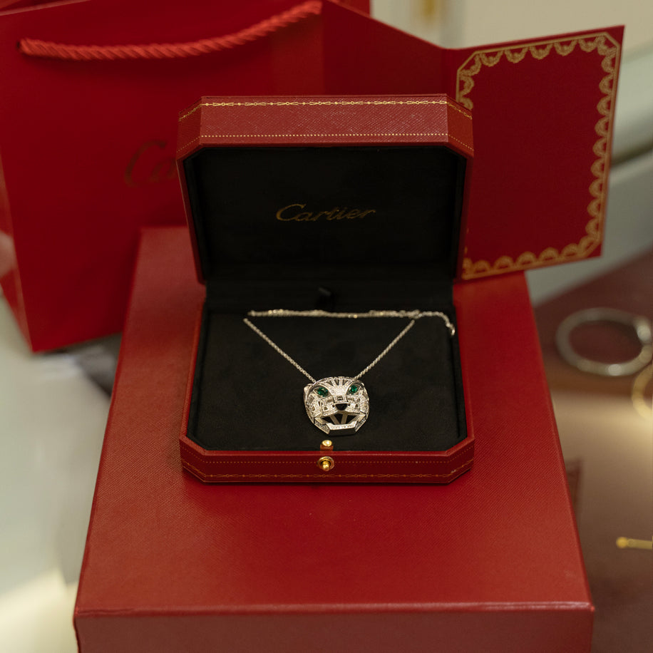Cartier Panther Silver Taşlı Kolye