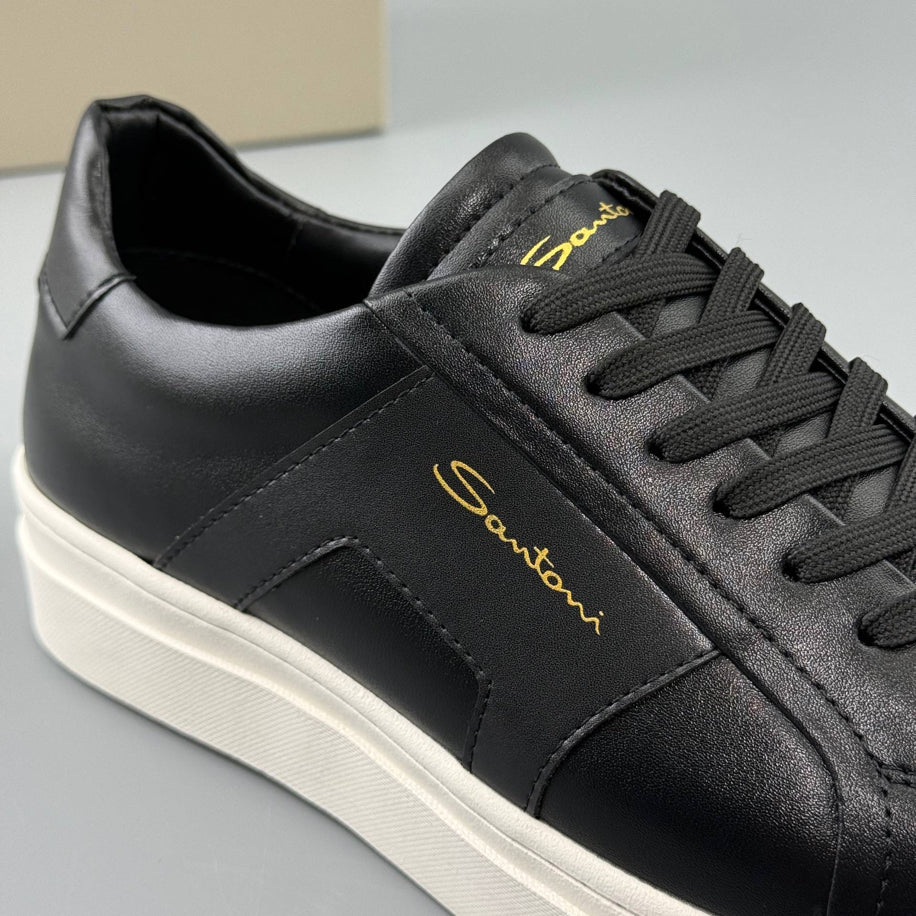 Santoni Leather Classic Sneaker