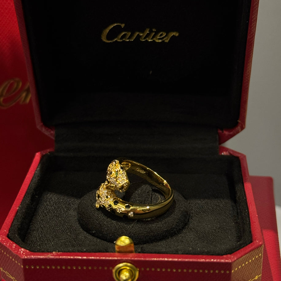 Cartier Panther (Gold) Taşlı Yüzük