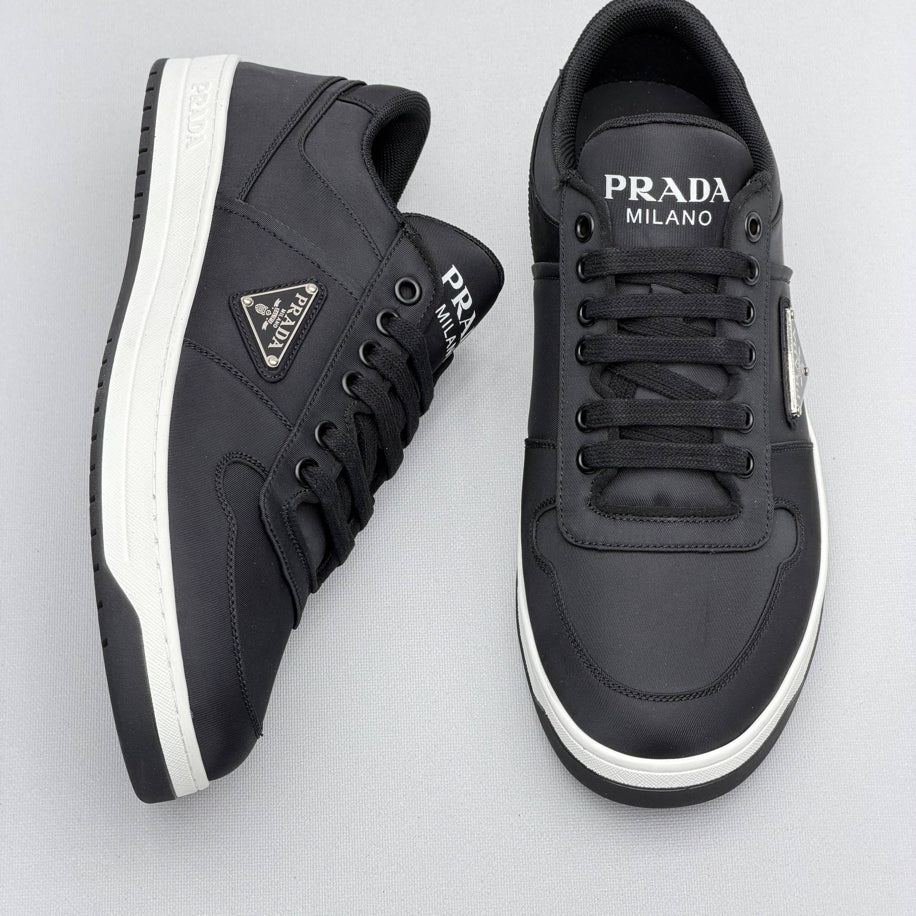 Prada Downtown Leather Sneakers