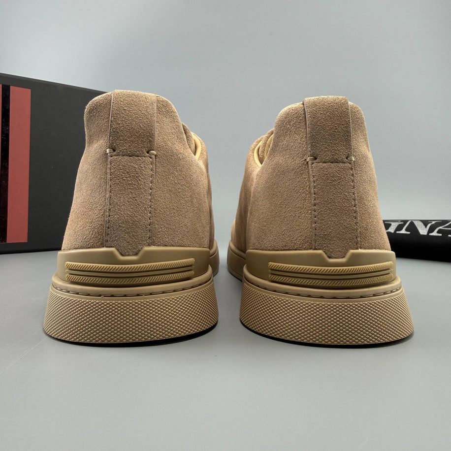 ZEGNA Triple Stitch Suede Sneaker