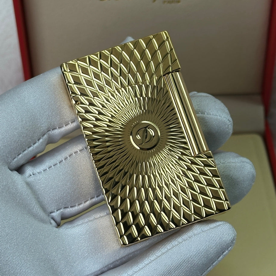 S.T. Dupont LIGNE 2 Gold Logo Lighter