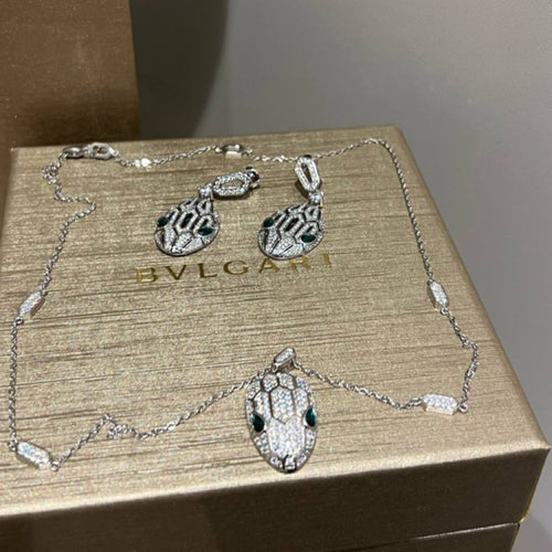 Bvlgari Küpe Kolye Set