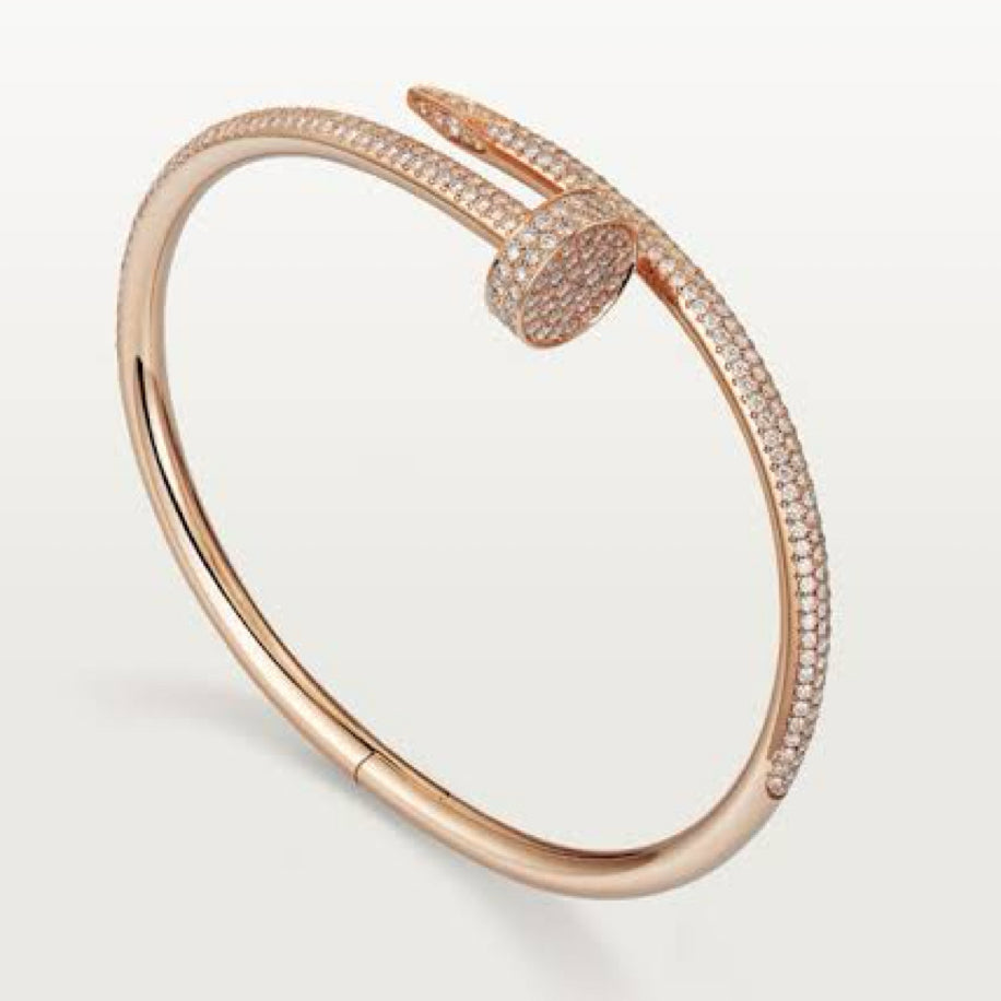 Cartier Unisex Bileklik (Rose) Full Taşlı