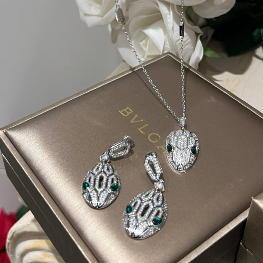 Bvlgari Küpe Kolye Set