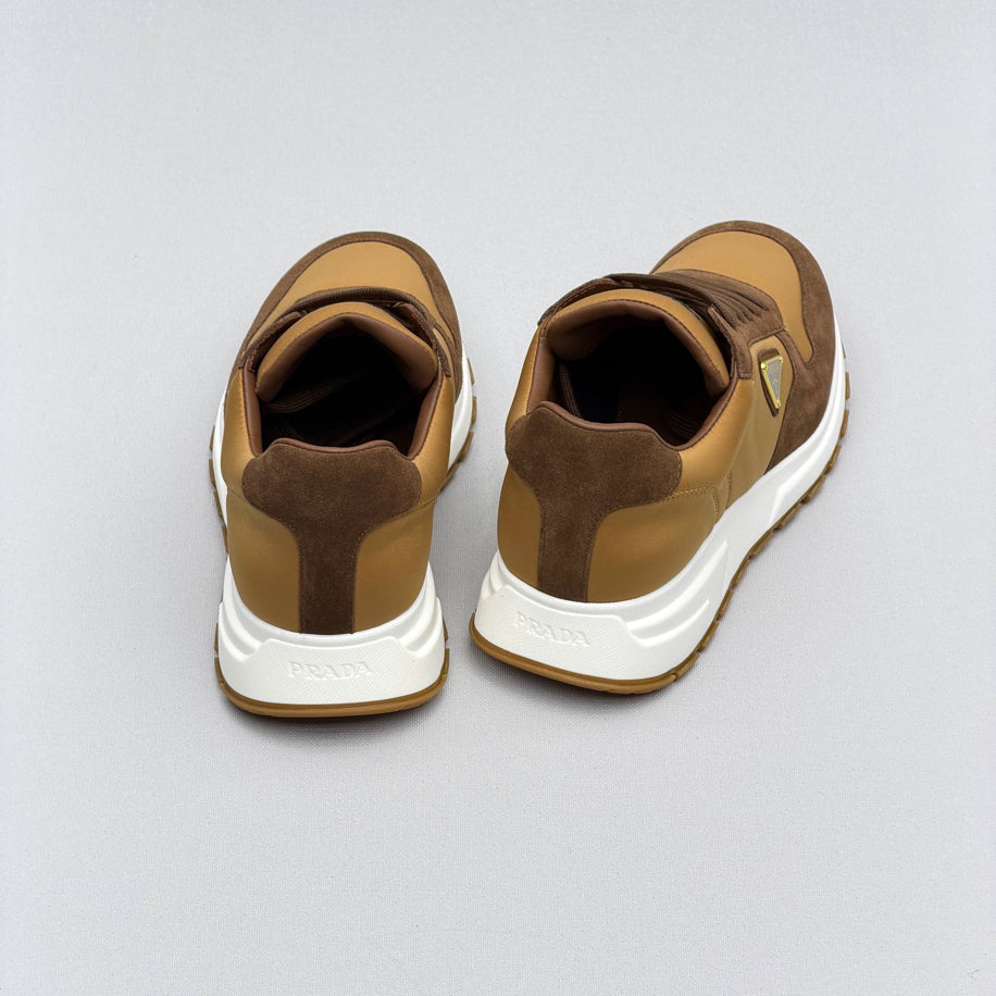 Prada Prax Re-Nylon Suede Sneakers