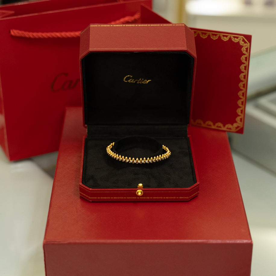 Cartier Clash ( Gold Full Taşlı )