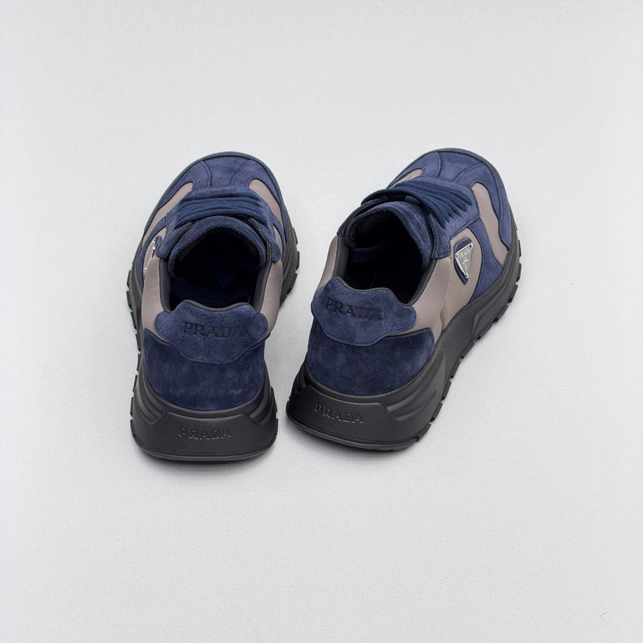 Prada Prax Re-Nylon Suede Sneakers