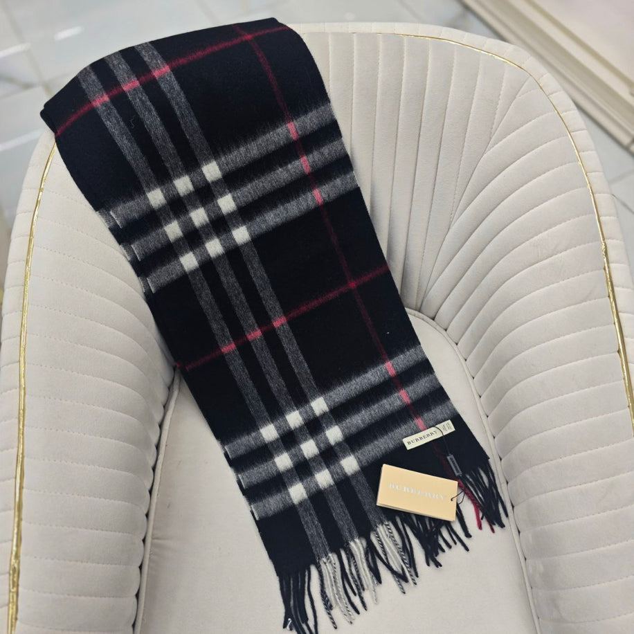 KARIŞIK Burberry Hakiki Kaşmir İpek Şal
