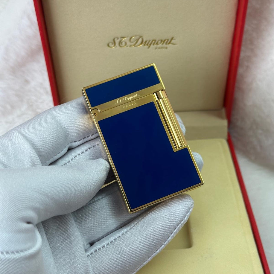 S.T. Dupont LIGNE 2 Gold Blue Lighter