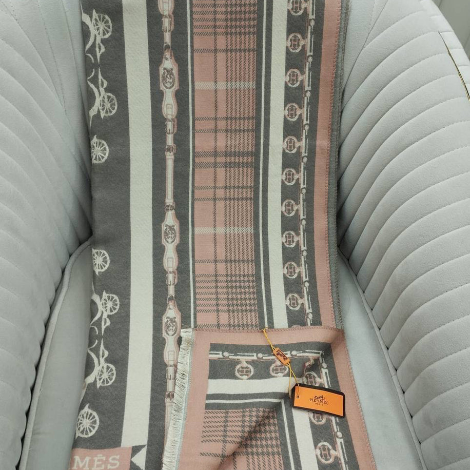 KARIŞIK Hermes Hakiki Kaşmir İpek Şal
