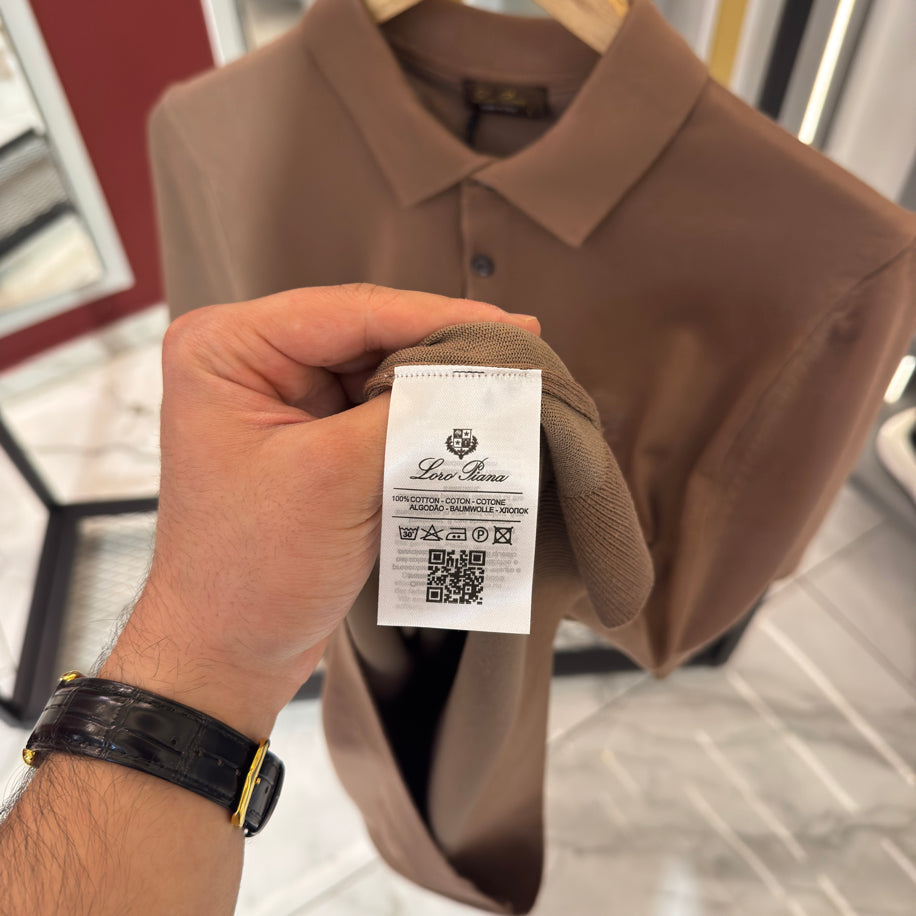 Loro Piana Logo Detaylı İthal Kumaş Triko