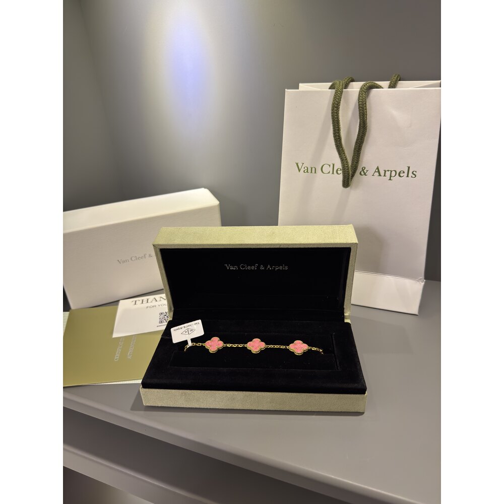 Van Cleef Unisex Bileklik ( Pink )