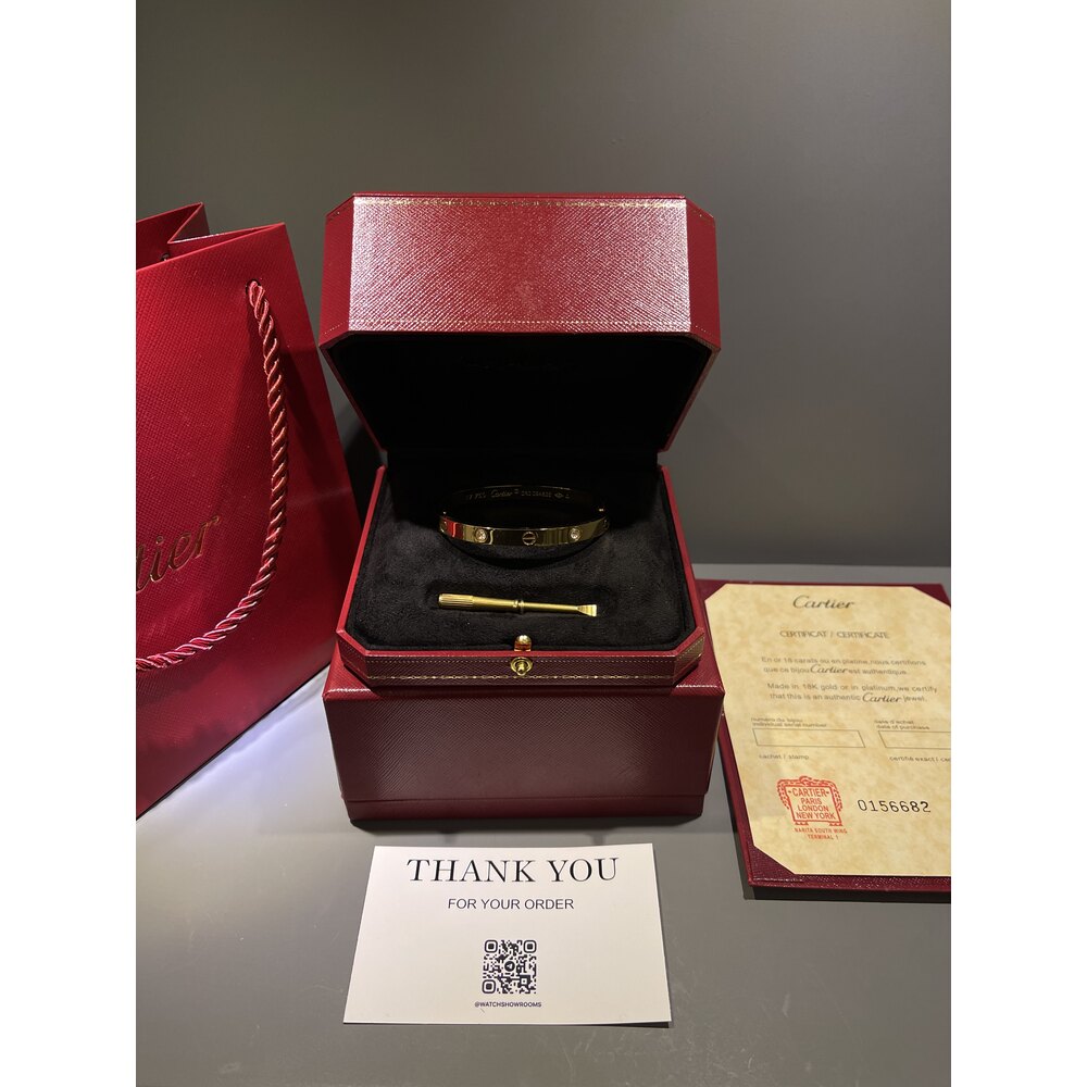 Cartier Unisex Bileklik ( Gold Taşlı )