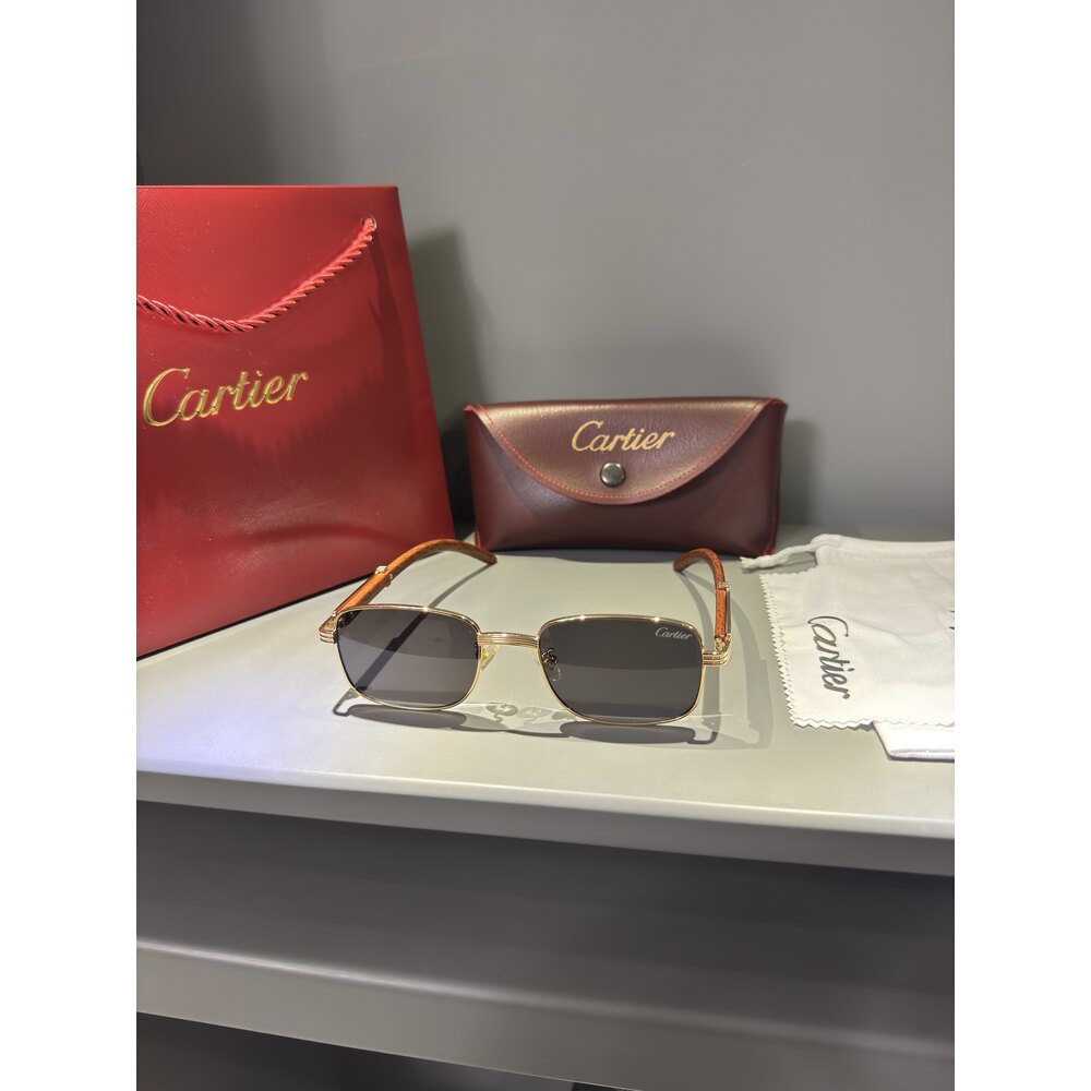 Cartier Gözlük Erkek ( Ahşap )