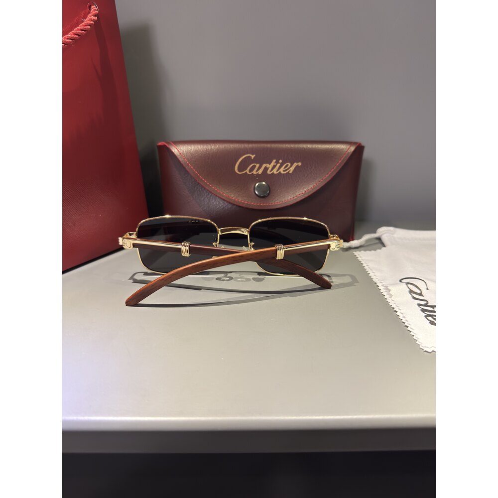 Cartier Gözlük Erkek ( Ahşap )