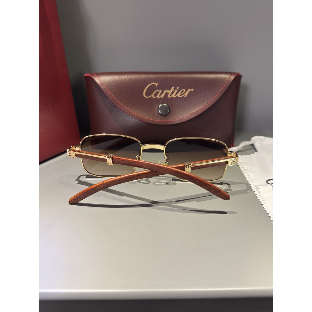 Cartier Gözlük Erkek ( Ahşap )