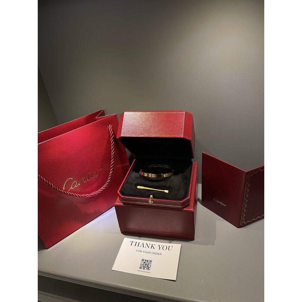 Cartier Unisex Bileklik ( Gold Taşlı )