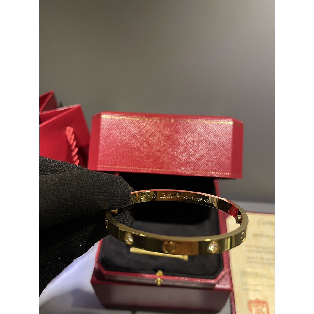 Cartier Unisex Bileklik ( Gold Taşlı )