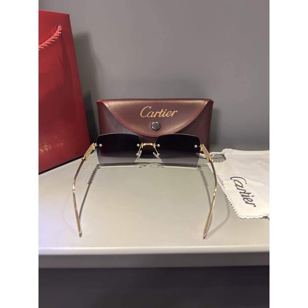 Cartier Gözlük Unisex ( Siyah Cam )