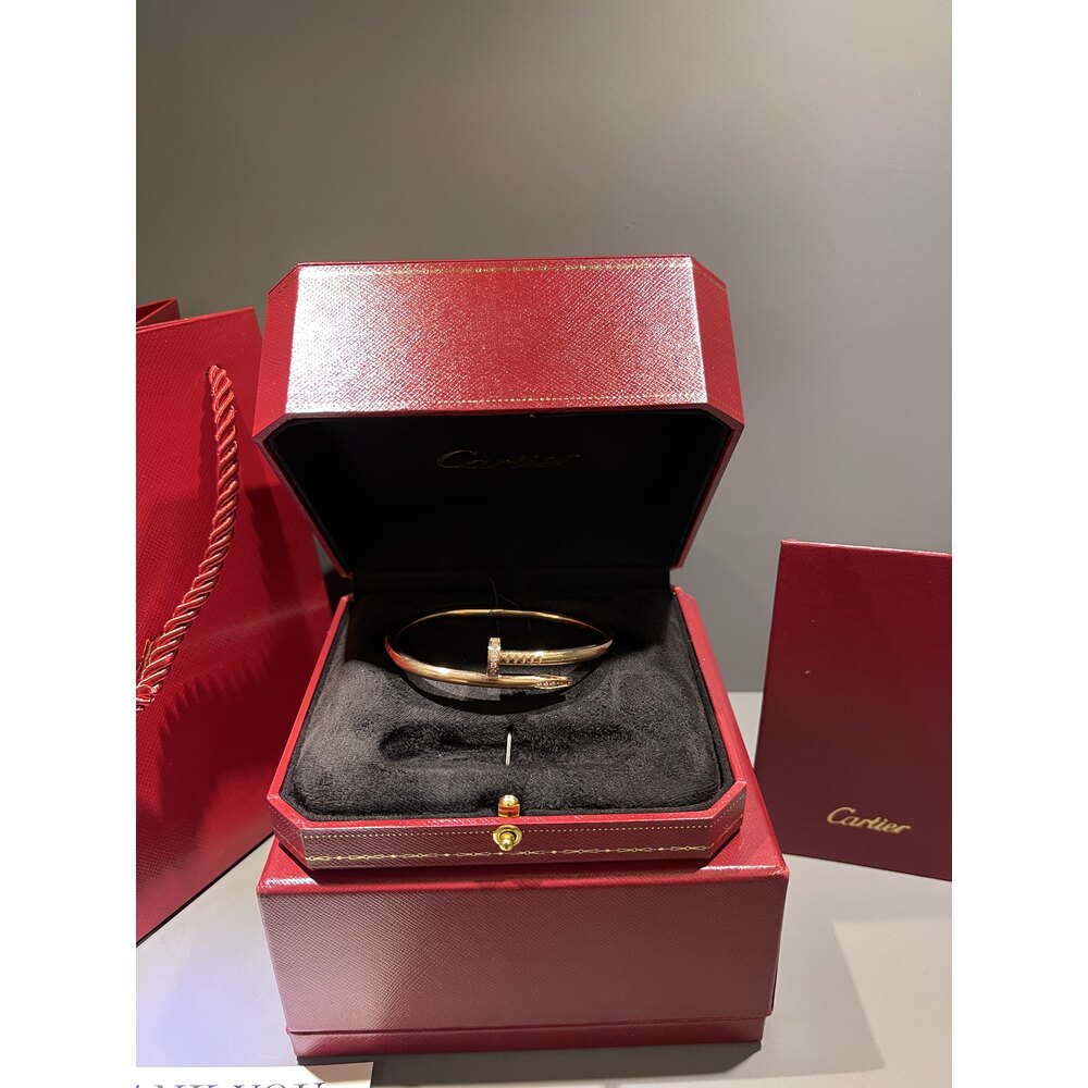 Cartier Unisex Bileklik ( Rose Gold Taşlı )