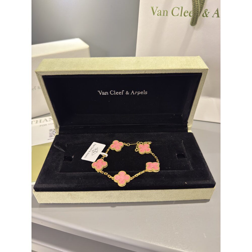 Van Cleef Unisex Bileklik ( Pink )