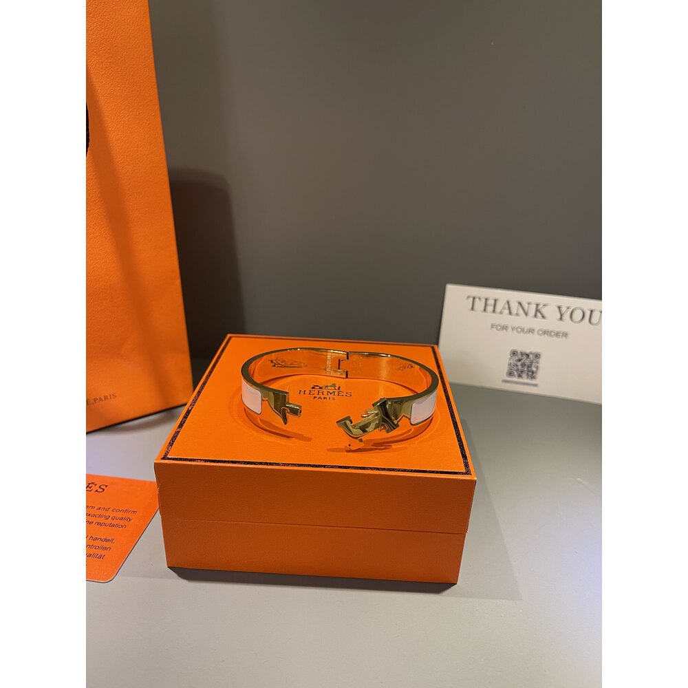 Hermes Unisex Bileklik ( Beyaz )
