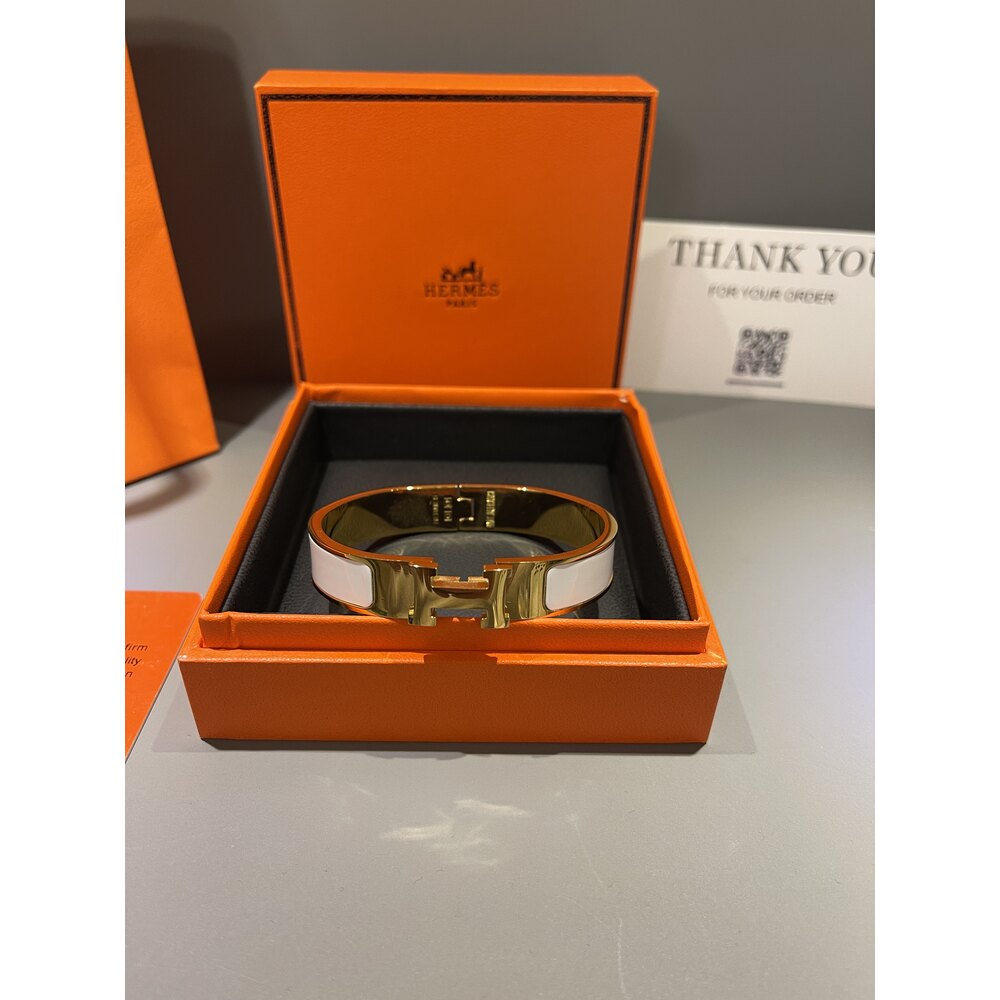 Hermes Unisex Bileklik ( Beyaz )