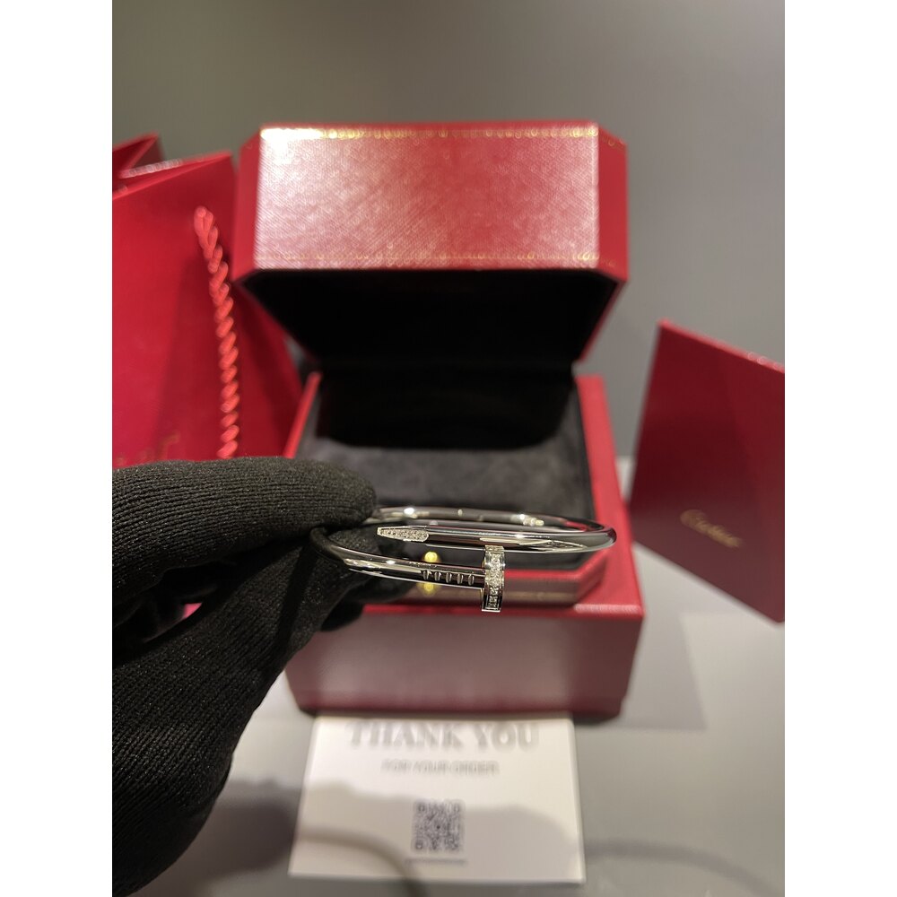 Cartier Unisex Bileklik ( Silver Taşlı )