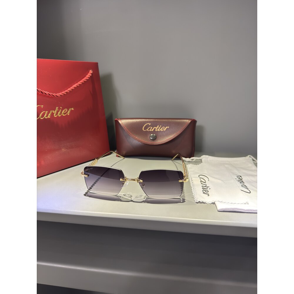 Cartier Gözlük Unisex ( Siyah Cam )