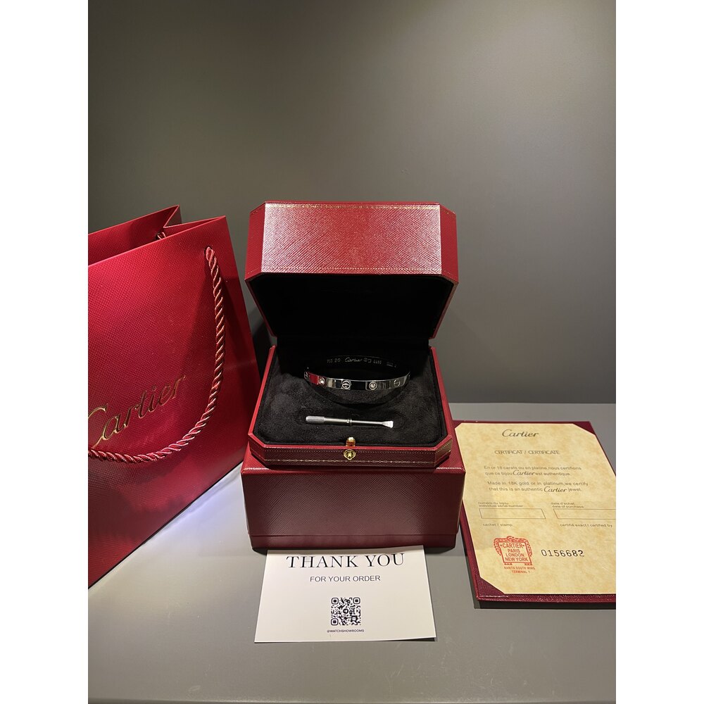Cartier Unisex Bileklik ( Silver Taşlı )