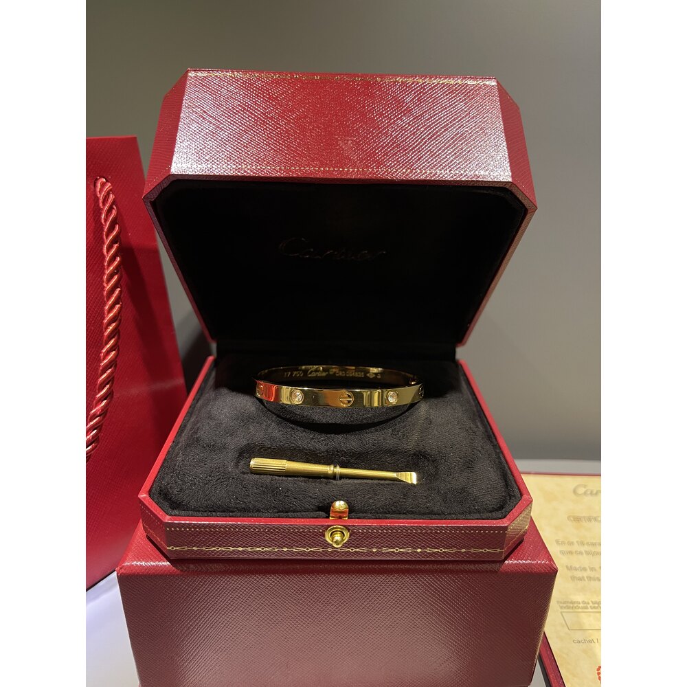 Cartier Unisex Bileklik ( Gold Taşlı )