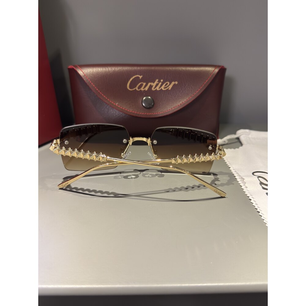 Cartier Gözlük Unisex ( Kahve Cam )