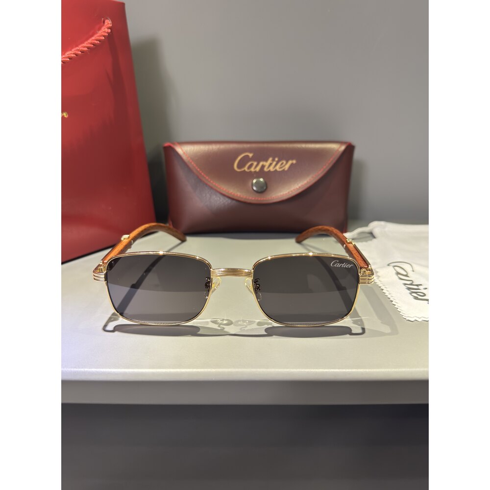 Cartier Gözlük Erkek ( Ahşap )