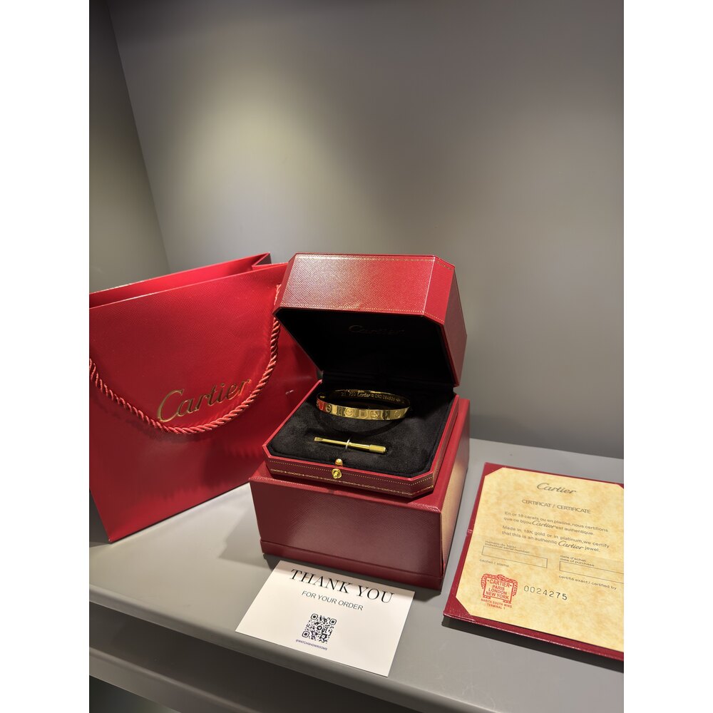 Cartier Unisex Bileklik ( Gold )