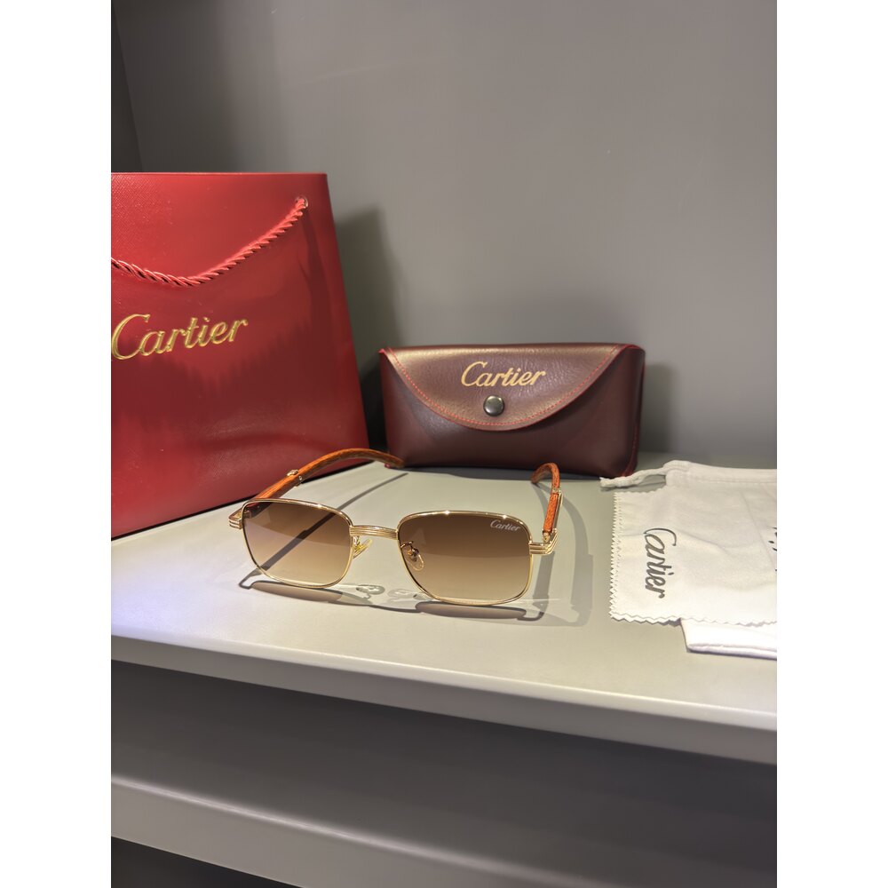 Cartier Gözlük Erkek ( Ahşap )