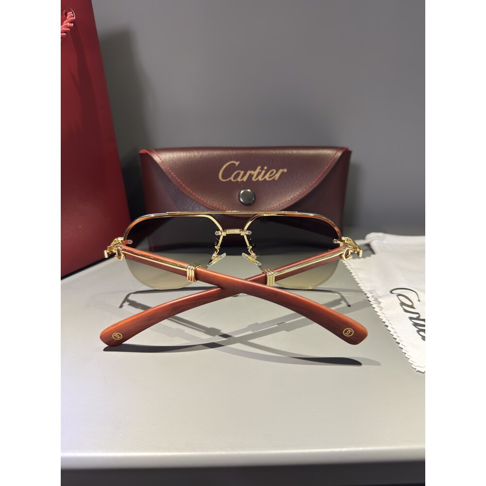 Cartier Gözlük Erkek ( Ahşap )